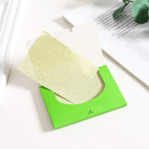 picture ofPremium bamboo charcoal oil absorbing tissues face oil blotting paper Green tea facial oil absorbing sheets paper