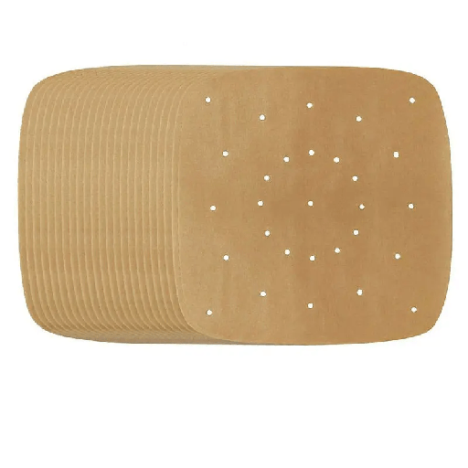 picture ofHot sale square 50pcs disposable parchment paper air fryer liner non-stick baking oil absorbing paper for home use